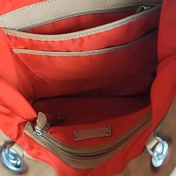 Kate Landry Tote Bag Gold Metal strap - Picture 6 of 7